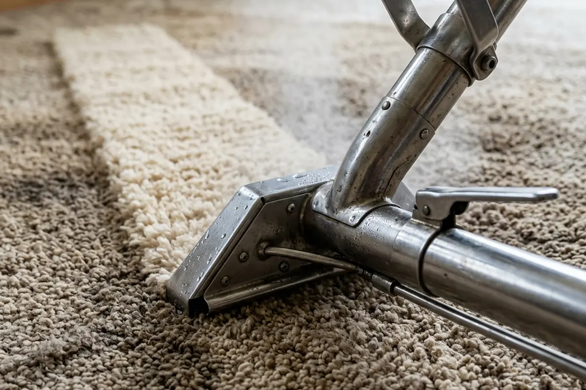 Carpet steam cleaning crew working in Altona